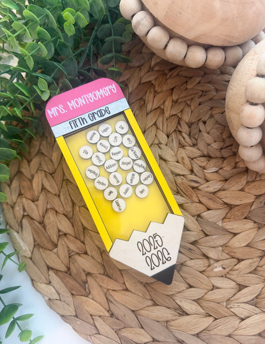 Personalized Magnetic Pencil Shaker