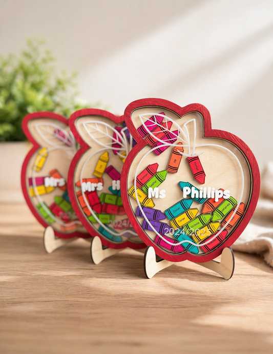 Teacher Apple Keepsake Shaker